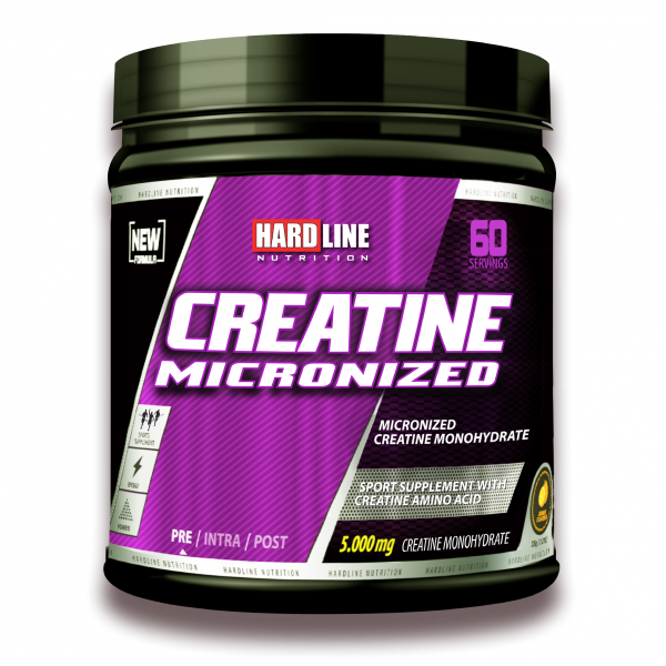 Hardline Nutrition Creatine %100 Micronized 300 gr - Portakal-HARDLINE