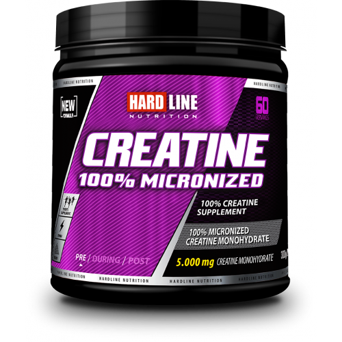 Hardline Nutrition Creatine 100% Micronized 5000 mg 300 gr-HARDLINE