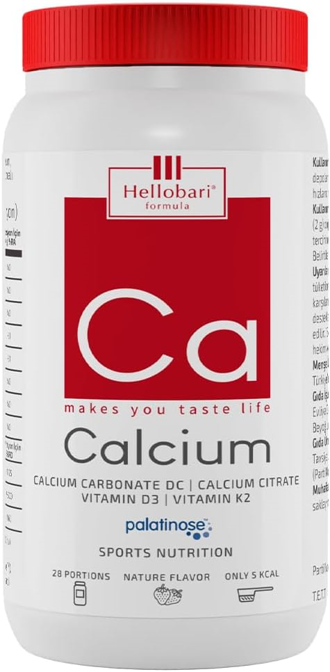 Hellobari Formula Calcium Kalsiyum Karbonat & Kalsiyum Sitrat 28 Porsiyon-Hellobari Formula