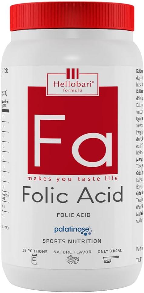 Hellobari Formula Folic Acid Doğal Çilek Aromalı 28 Porsiyon-Hellobari Formula