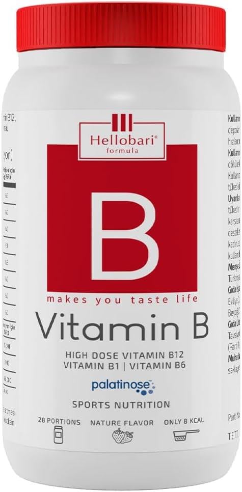 Hellobari Formula Vitamin B Yüksek Doz Vitamin B12 28 Porsiyon-Hellobari Formula