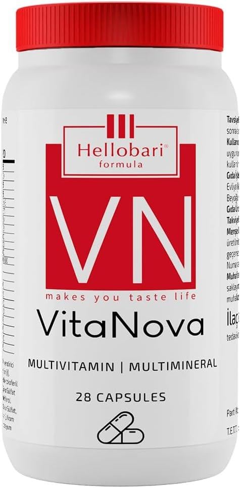 Hellobari Formula Vitanova Multivitamin & Multimineral 28 Kapsül-Hellobari Formula