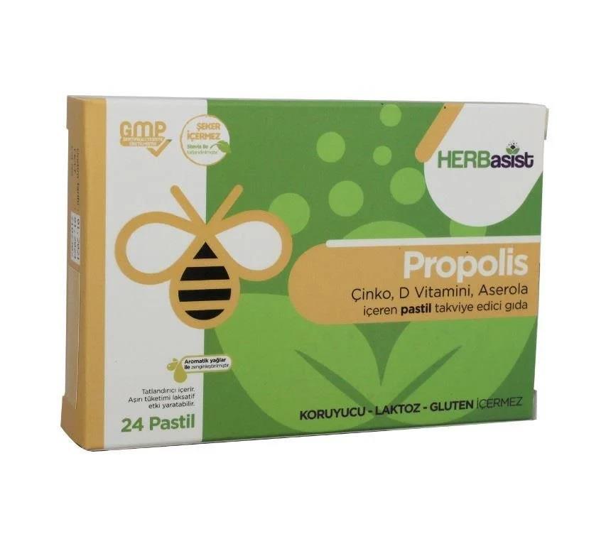 Herbasist Propolis Çinko & Vitamin D & Aserpşa 24 Pastil-Herbasist