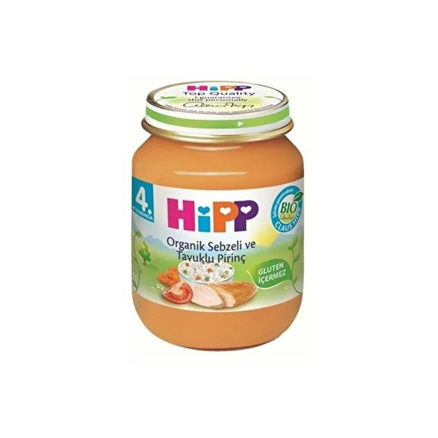 Hipp Organik Sebze ve Tavuk Kremalı Pirinç Kavanoz 125 gr-Hipp