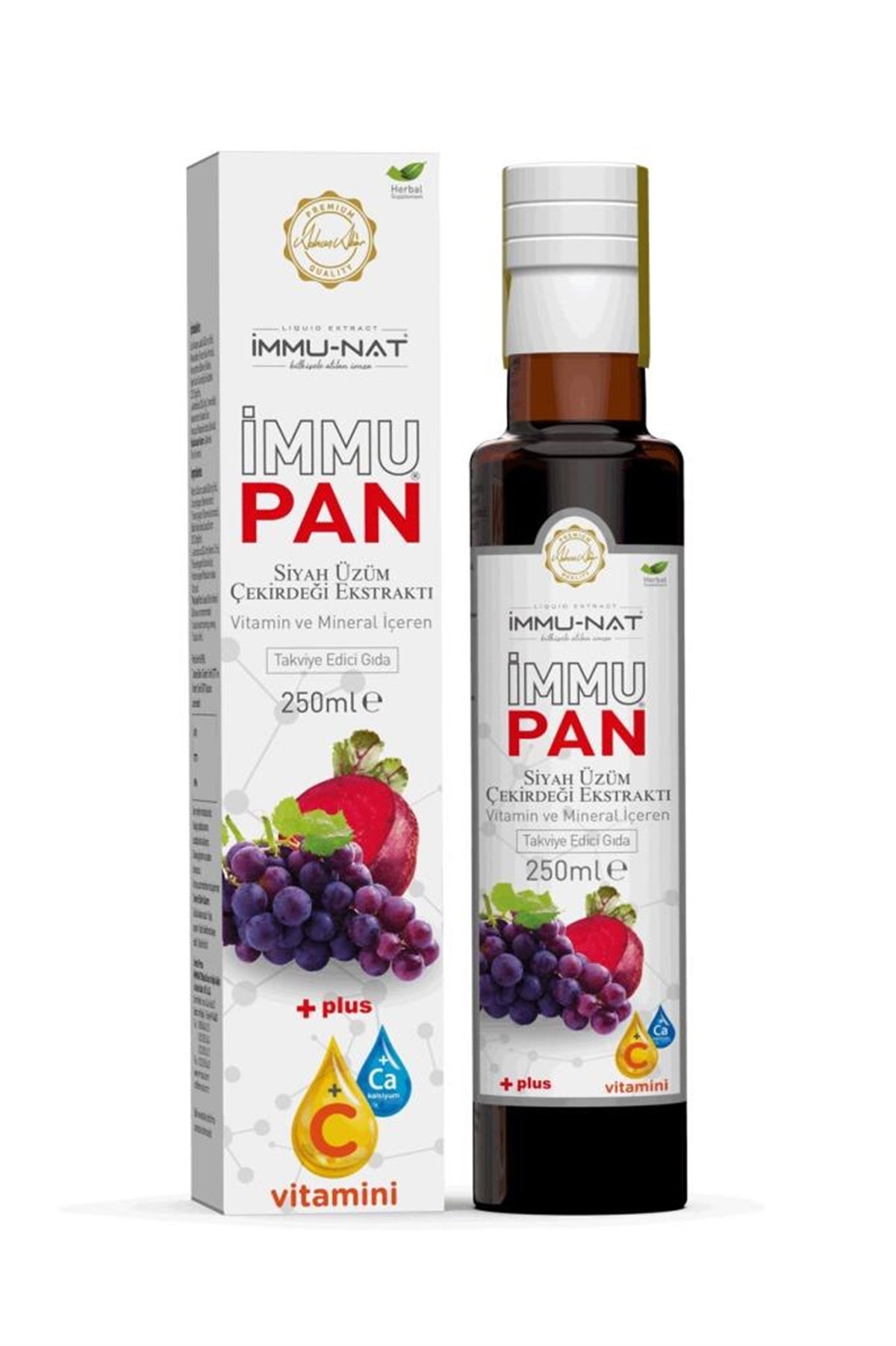 İmmu-Nat İmmupan Kırmızı Pancar Ve Siyah Üzüm Çekirdeği Ekstraktı 250 ml