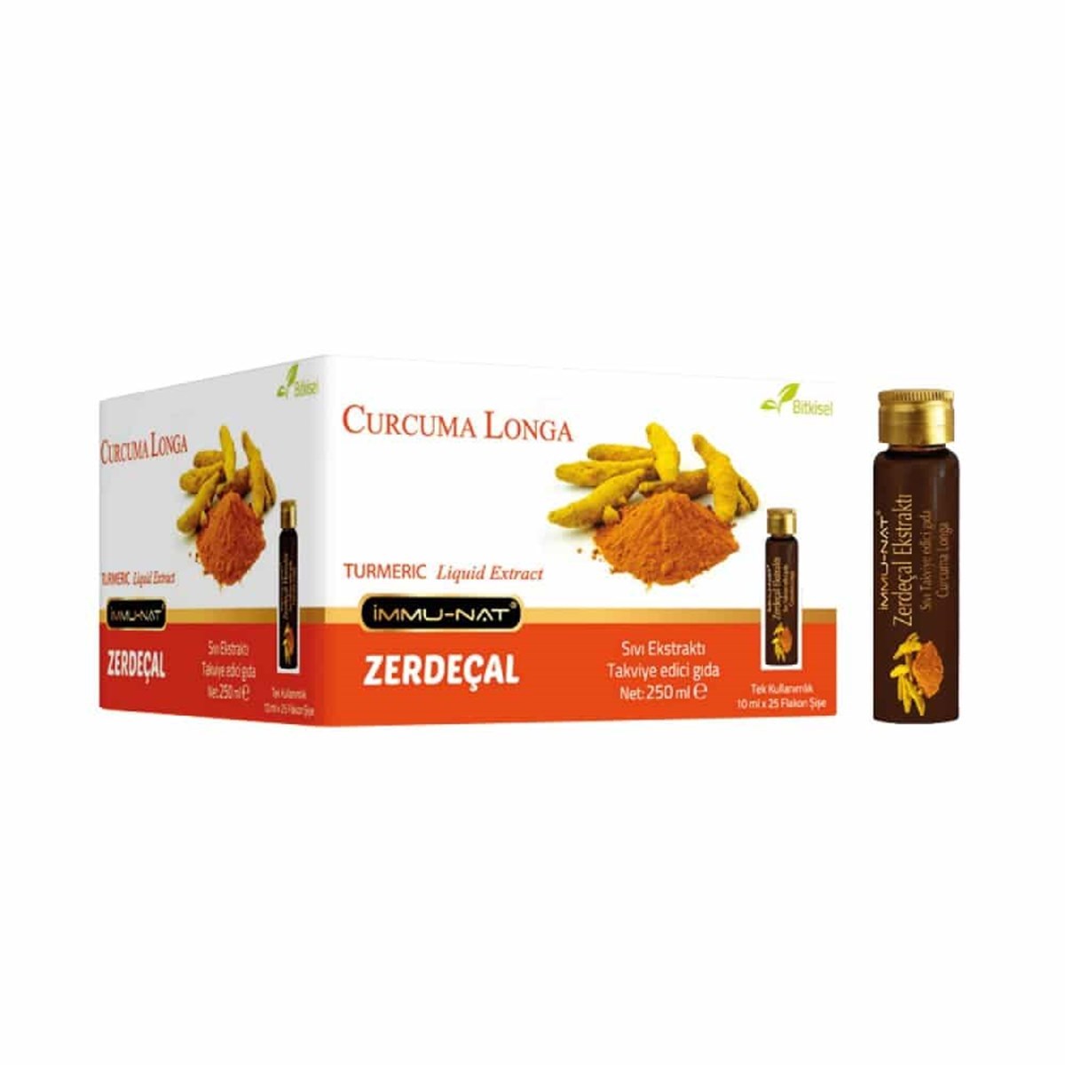 İmmu-Nat Zerdeçal Ekstraktı 250 ml Flakon