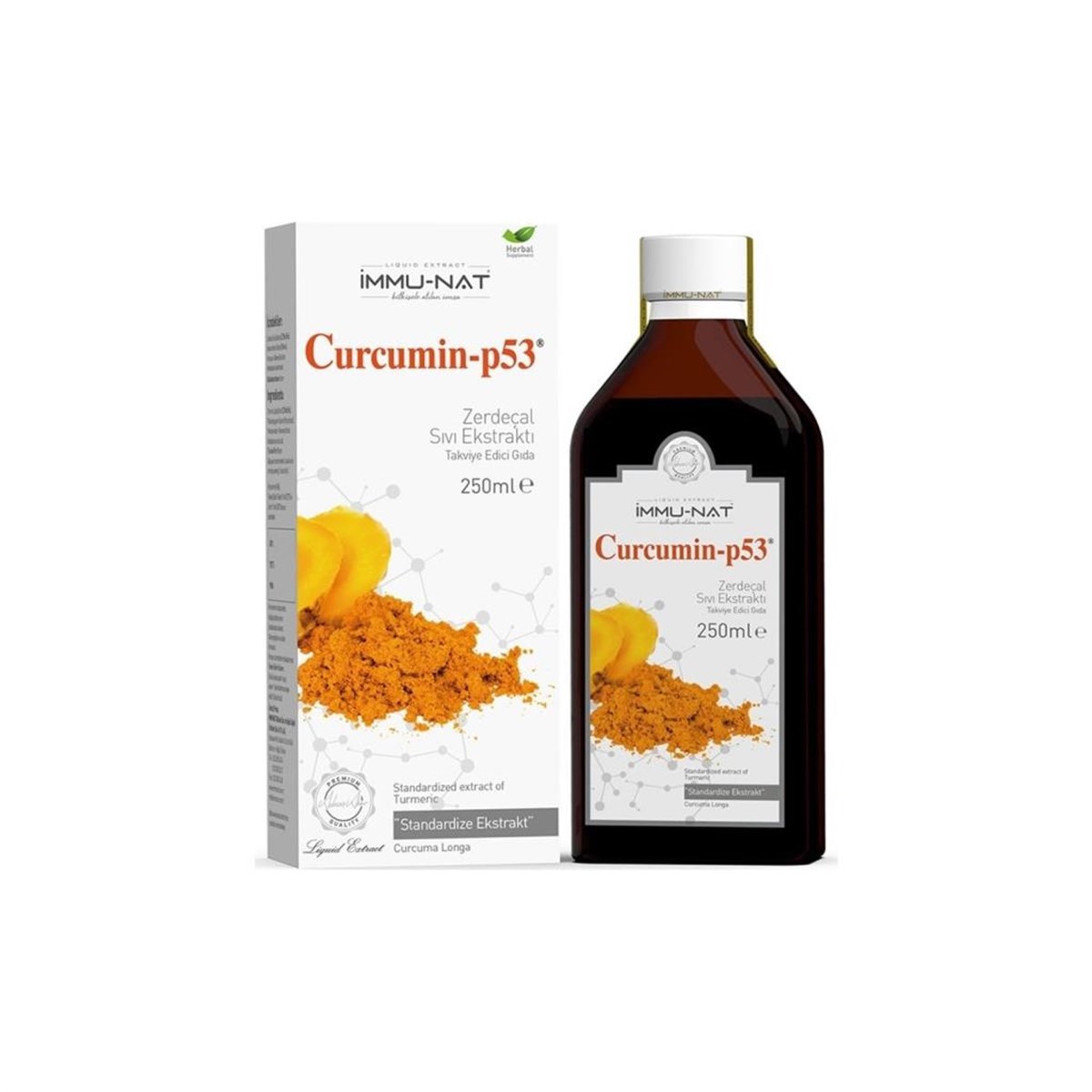 İmmu-Nat Zerdeçal Ekstraktı Curcumin-p53 250 ml
