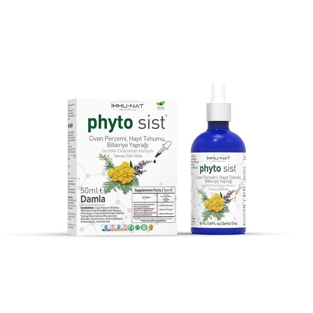 İmmunat Phyto Sist Civan Perçemi, Hayıt Tohumu, Biberiye Ekstratı 50 ML Damla