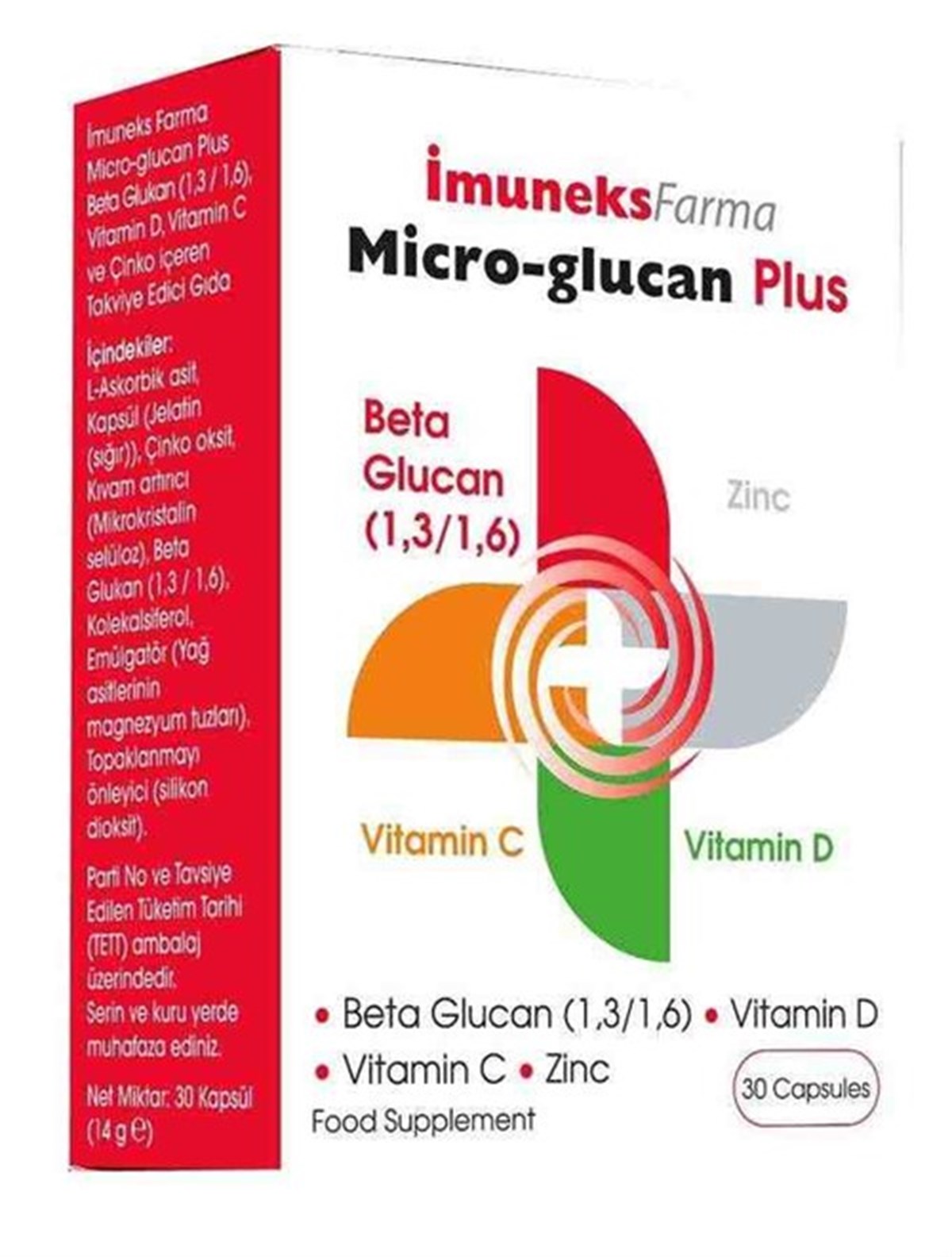 İmuneks Micro-Glucan Plus Beta Glukan 30 Kapsül