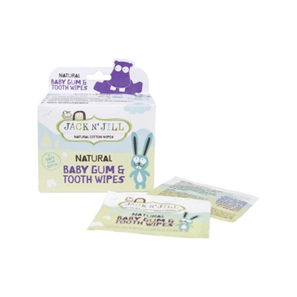 Jack N' Jill  Natural Baby Gum&Tooth Wipes 25 Adet ( Doğal Diş ve Damak Mendili )