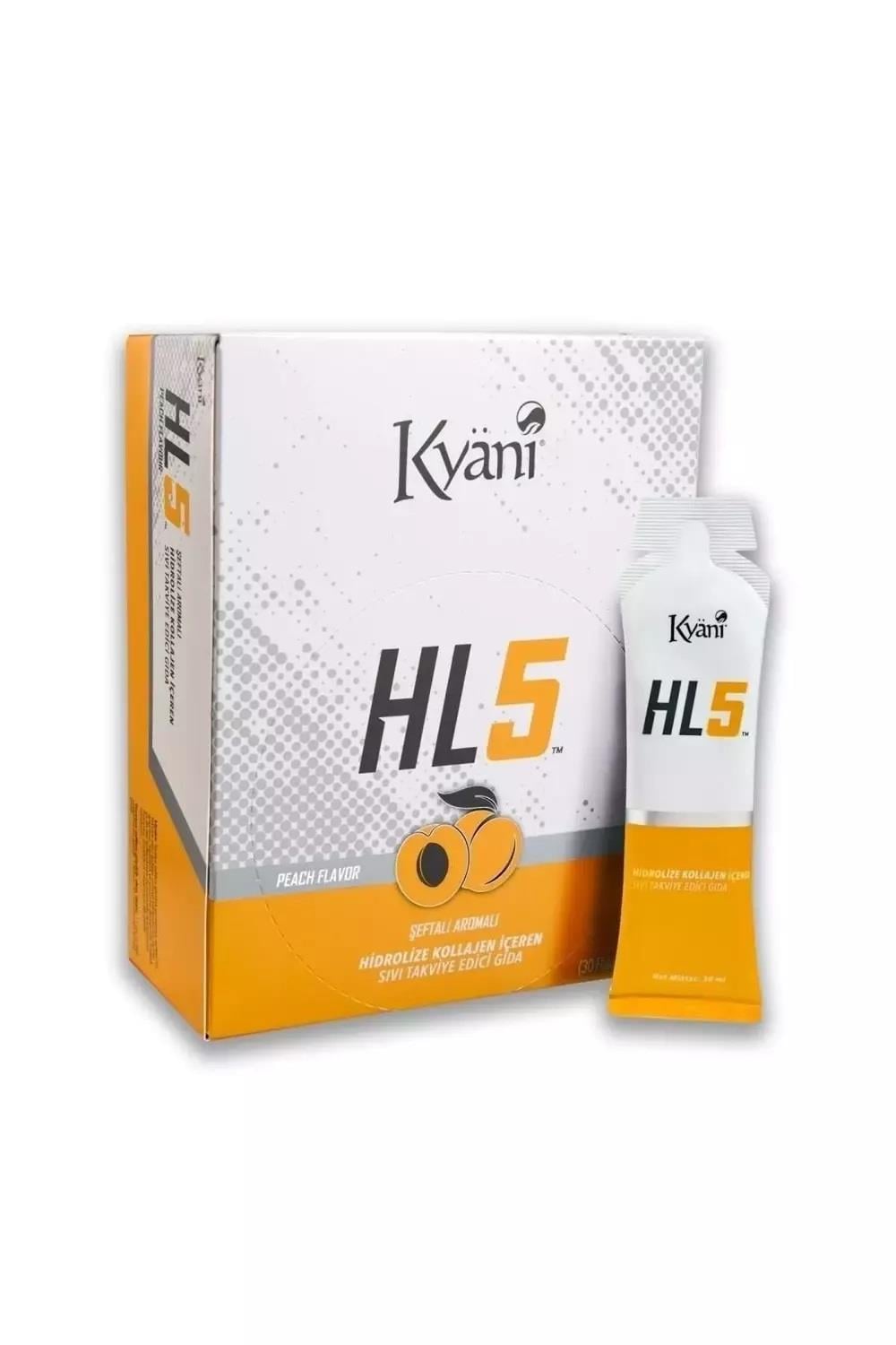 Kyani Hl5 Sıvı Hidrolize Kollajen 30 ml x 30 Saşe - Şeftali-Kyani
