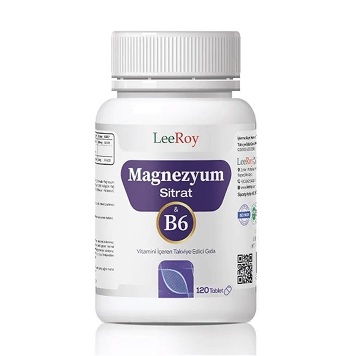 Leeroy Magnezyum Sitrat 120 Tablet-LeeRoy