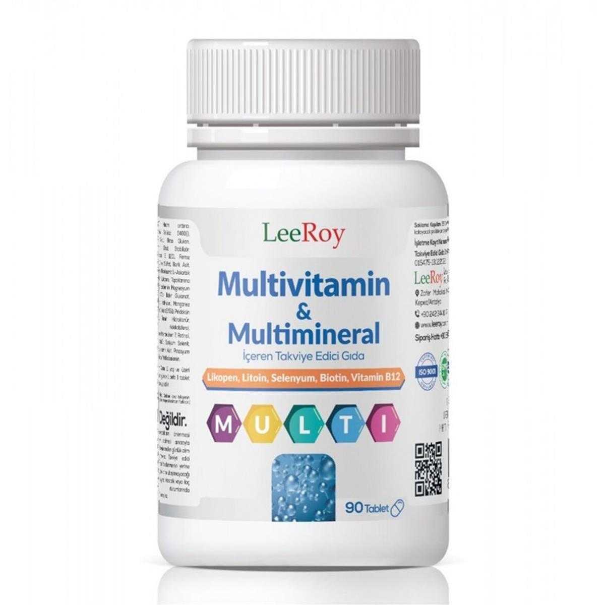 Leeroy Multivitamin Multimineral 90 Tablet-LeeRoy