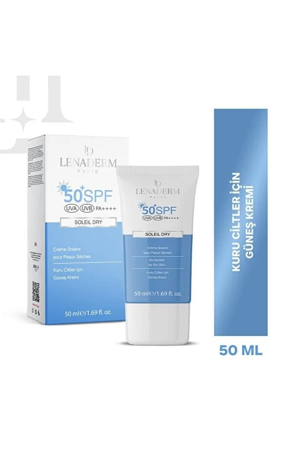 Lenaderm Soleil Dry Güneş Kremi 50 ml-Lenaderm