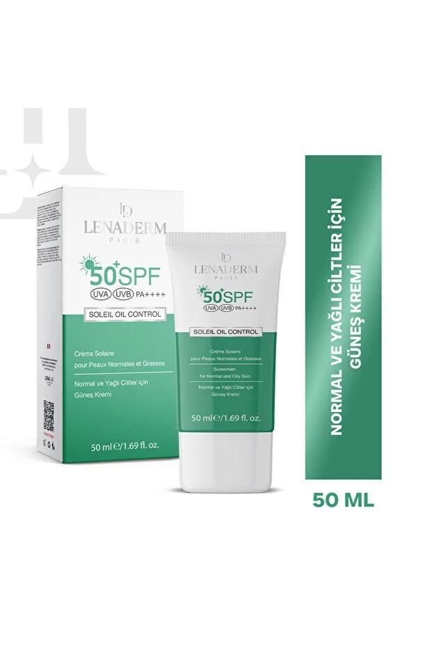 Lenaderm Soleil Oil Control Güneş Kremi 50 ml-Lenaderm
