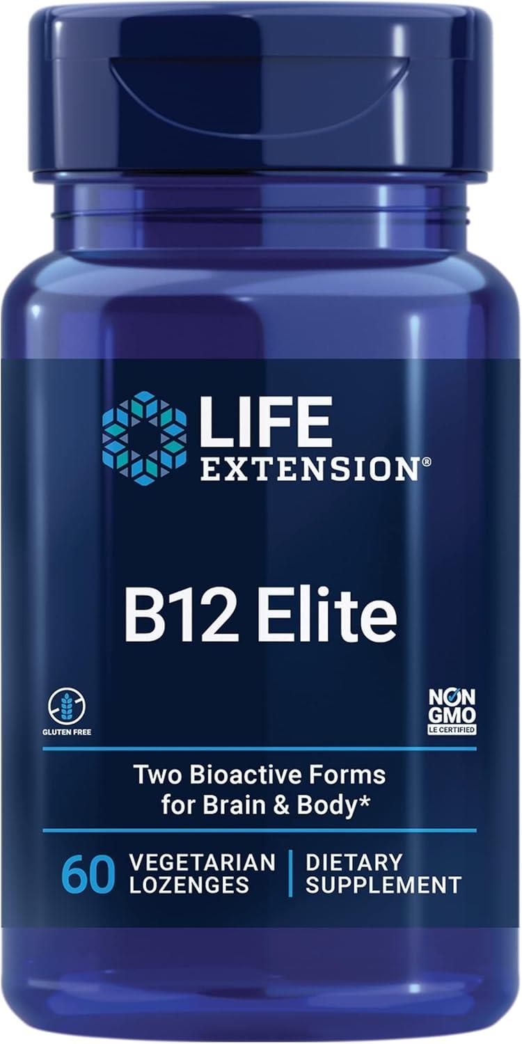Life Extension B12 Elite 60 Pastil-Life Extension