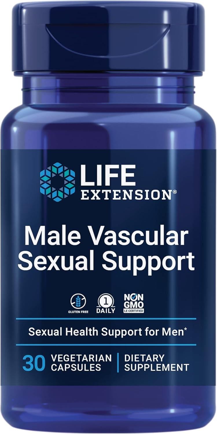 Life Extension Male Vascular Sexual Support 30 Vegetarian Capsules-Life Extension