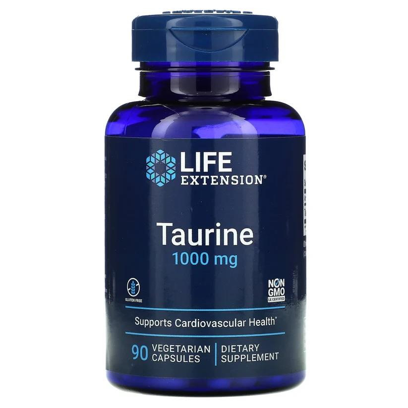 Life Extension Taurine 1000 mg 90 Vegetarian Capsules-Life Extension