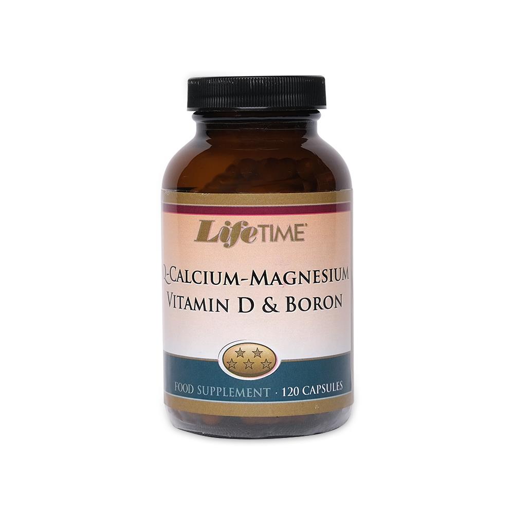Life Time Q-Calcium Magnesium Potassium Vitamin D &  Boron 120 Kapsül-Life Time
