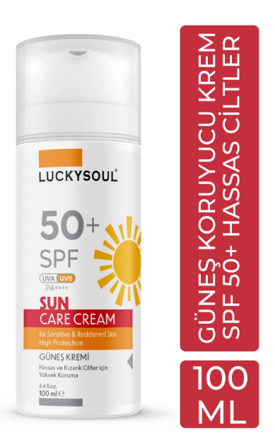 Luckysoul Hassas ve Kızarık Ciltler Güneş Kremi SPF50+ 100 ml-LUCKYSOUL