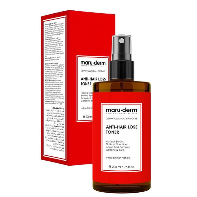Maruderm Biotin Kafein Dökülme Karşıtı Saç Toniği Sağlıklı Uzamaya Yardımcı Vegan 200 ml-Maruderm