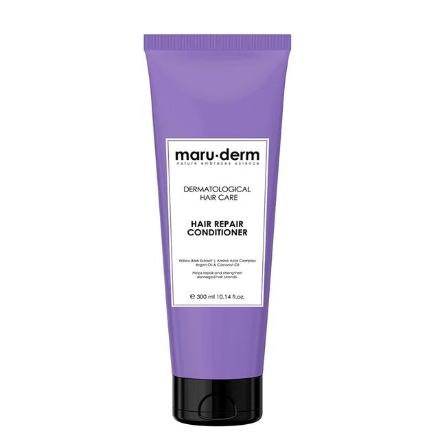 Maruderm Saç Onarıcı Saç Kremi Yıpranmış Zayıf Saçlar Vegan 400 ml-Maruderm