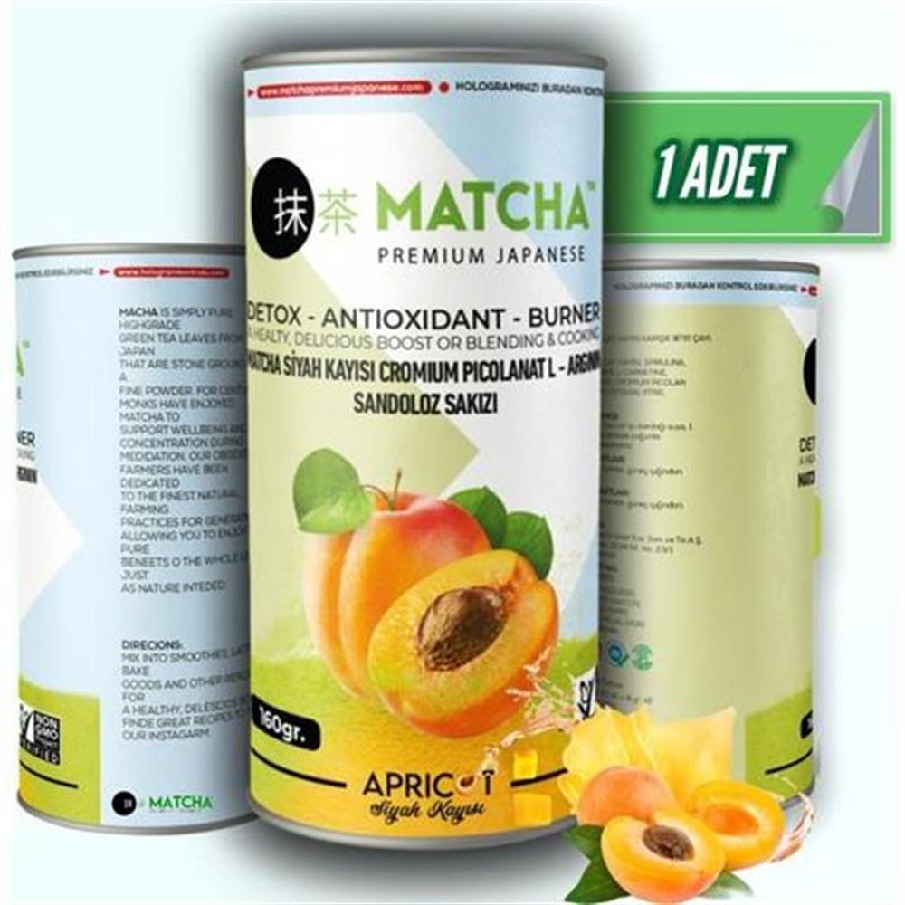 Matcha Kayısı Aromalı Detoks L-carnitine Matcha Çayı 160 gr