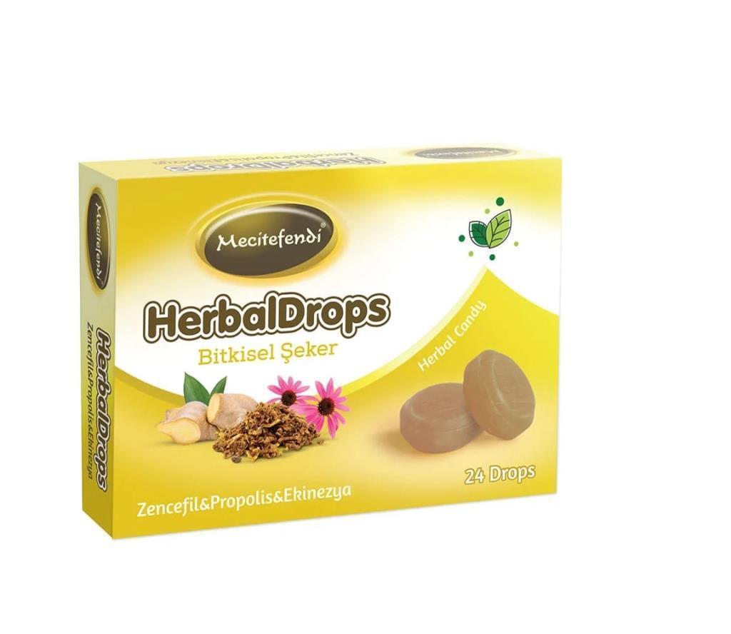 Mecitefendi HerbalDrops Zencefil Propolis Ekinezya 24 Pastil