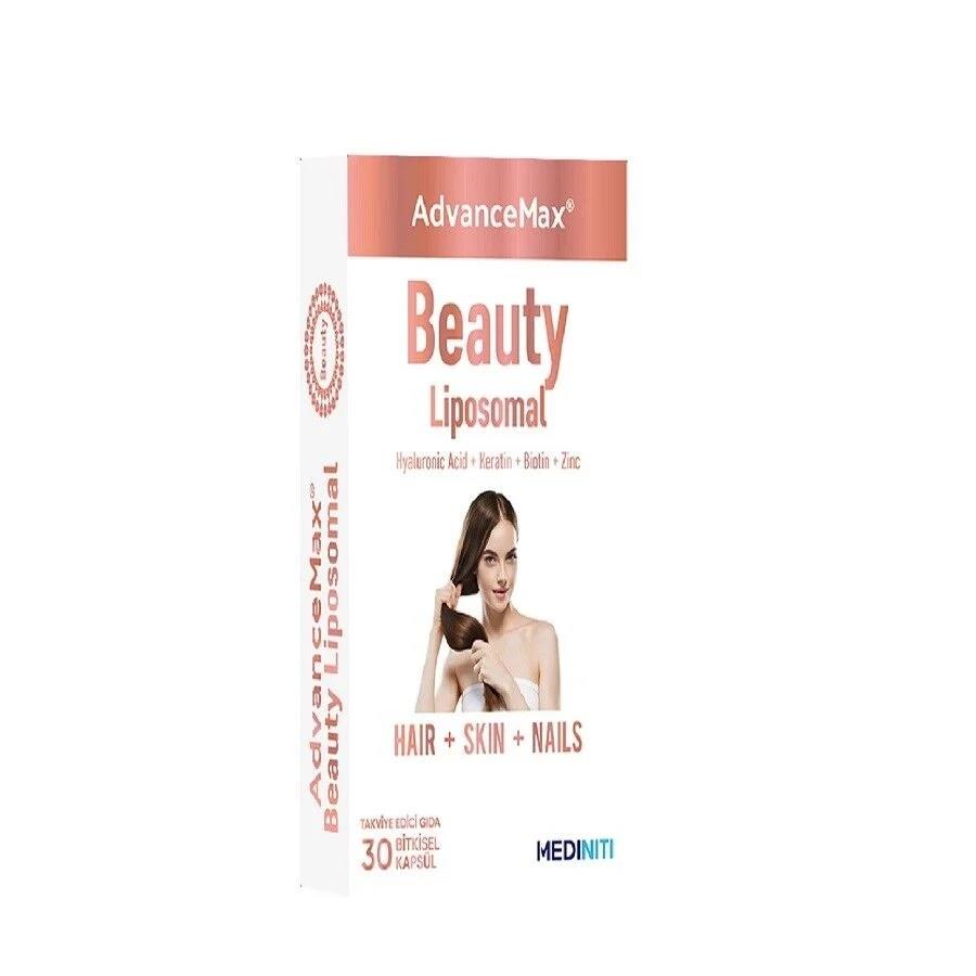 Mediniti Advancemax Beauty Lipozomal Hyalüronik Asit Keratin Biotin Zn 30 Kapsül-Mediniti