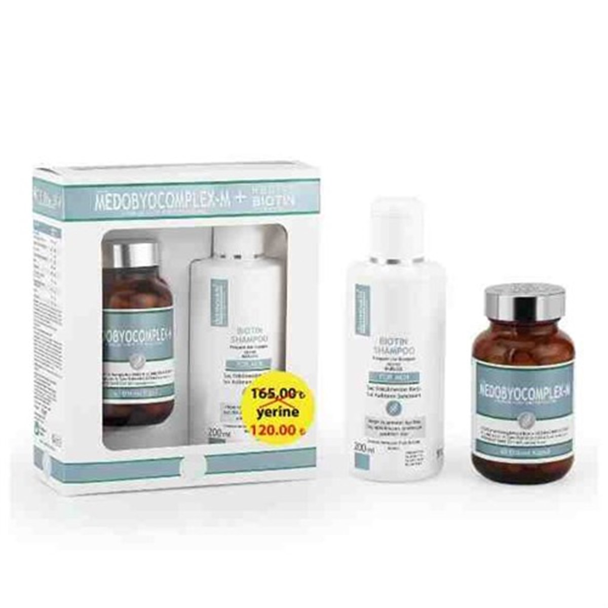 Medobiocomplex-E 60 Kapsül (Erkek) & Hediye Biotin Şampuanı 200 Ml Erkek