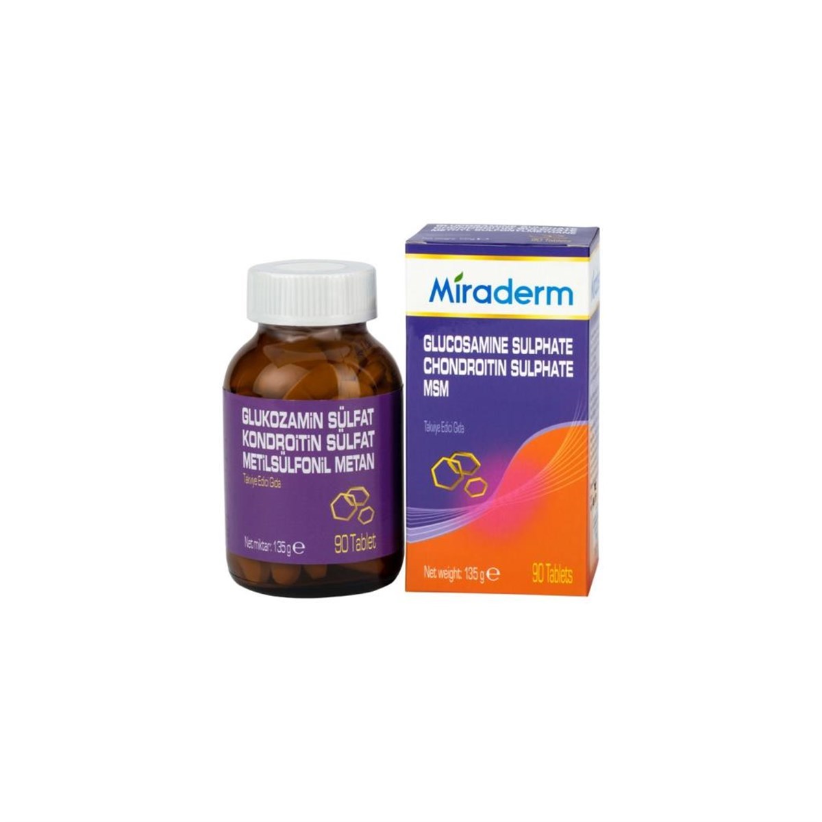 Miraderm Glukozamin Kondroitin Msm 90 Tablet