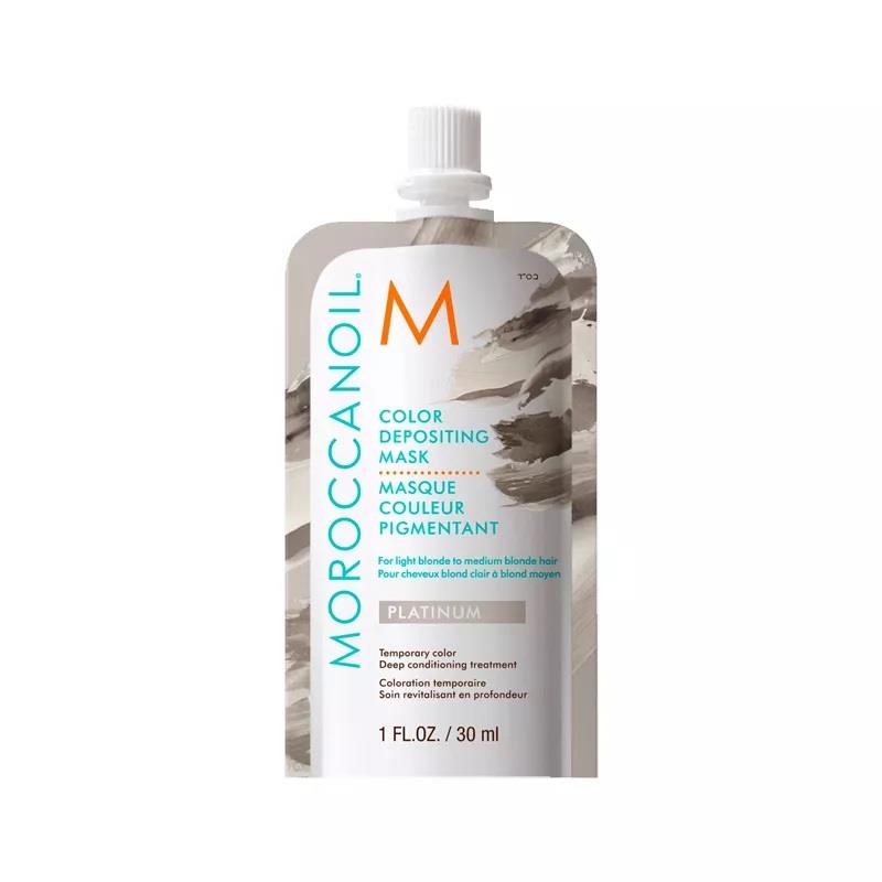 Moroccanoil Color Depositing Mask Platinum İrize Renk Tazeleyici Bakım Maskesi Mini 30 ml-Moroccanoil