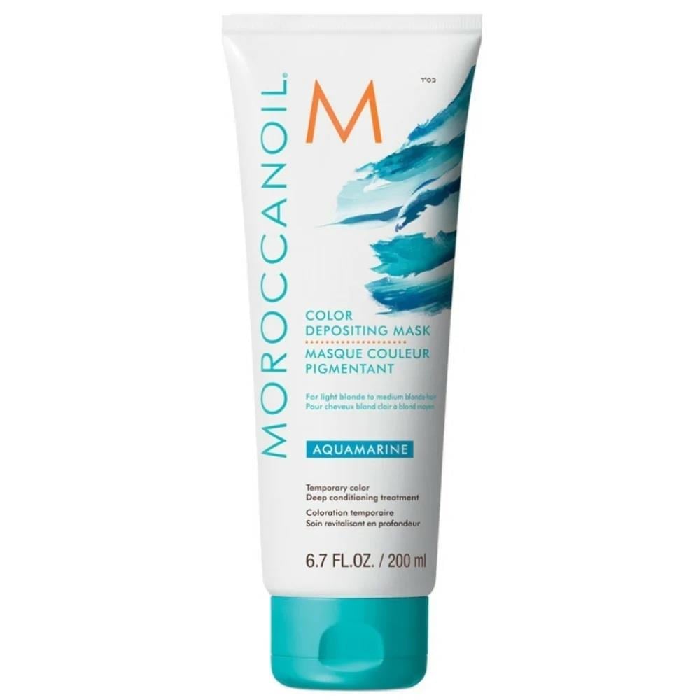 Moroccanoil Depositing Aquamarine Renk Tazeleyici Bakım Maskesi 200 ml-Moroccanoil