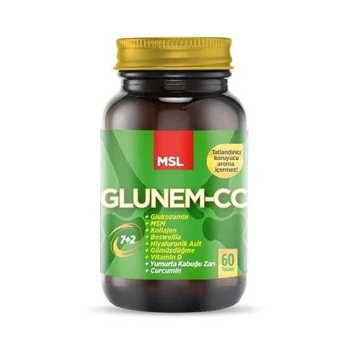 MSL Glunem-CC Collagen Curcumin Glukozamin 60 Tablet-MSL