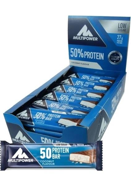 Multipower %50 Protein Bar Hindistan Cevizi 50 gr - 20 Adet-Multipower