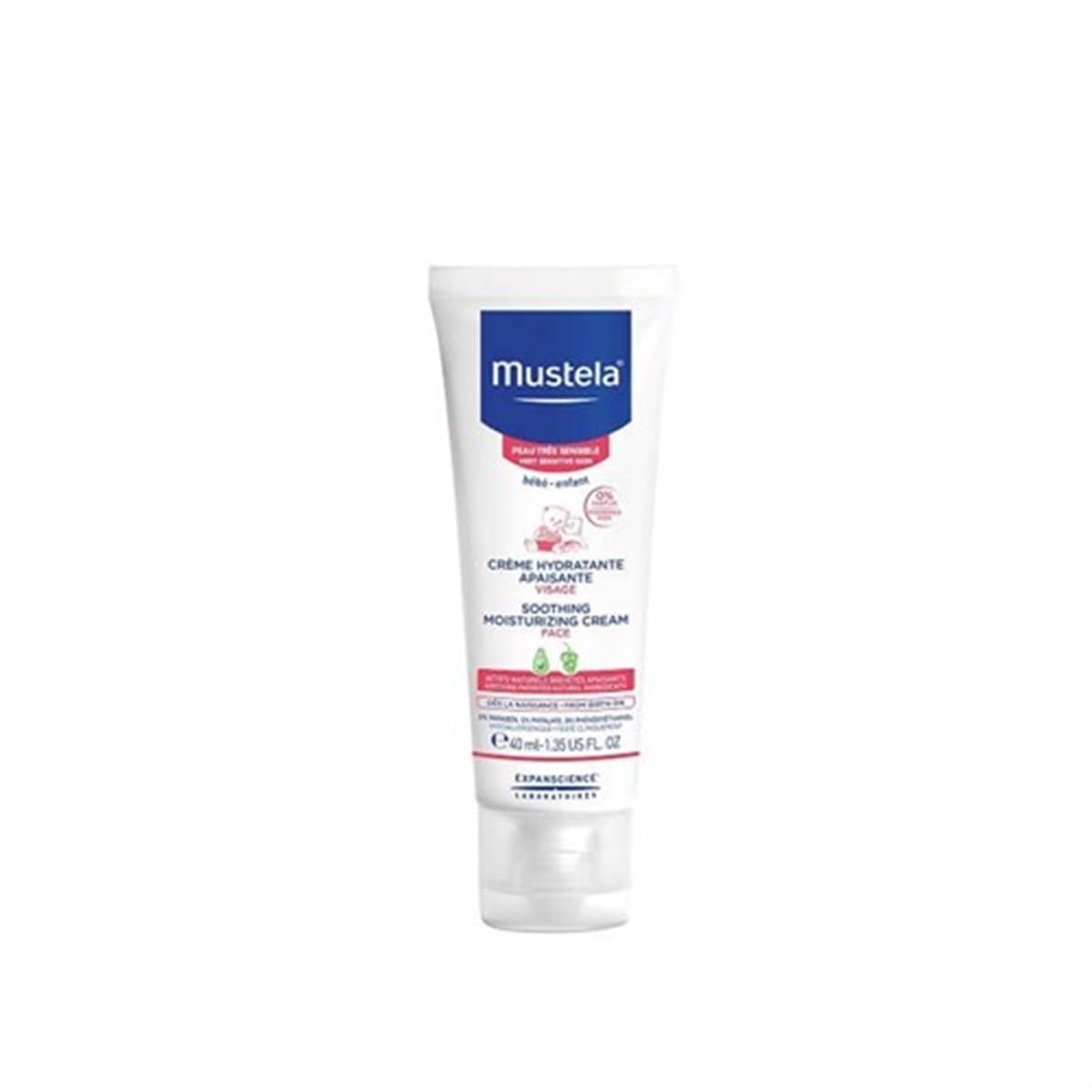 Mustela Creme Hydratante Apaisante Cream Hassas Ciltler İçin Yüz Kremi 40 Ml