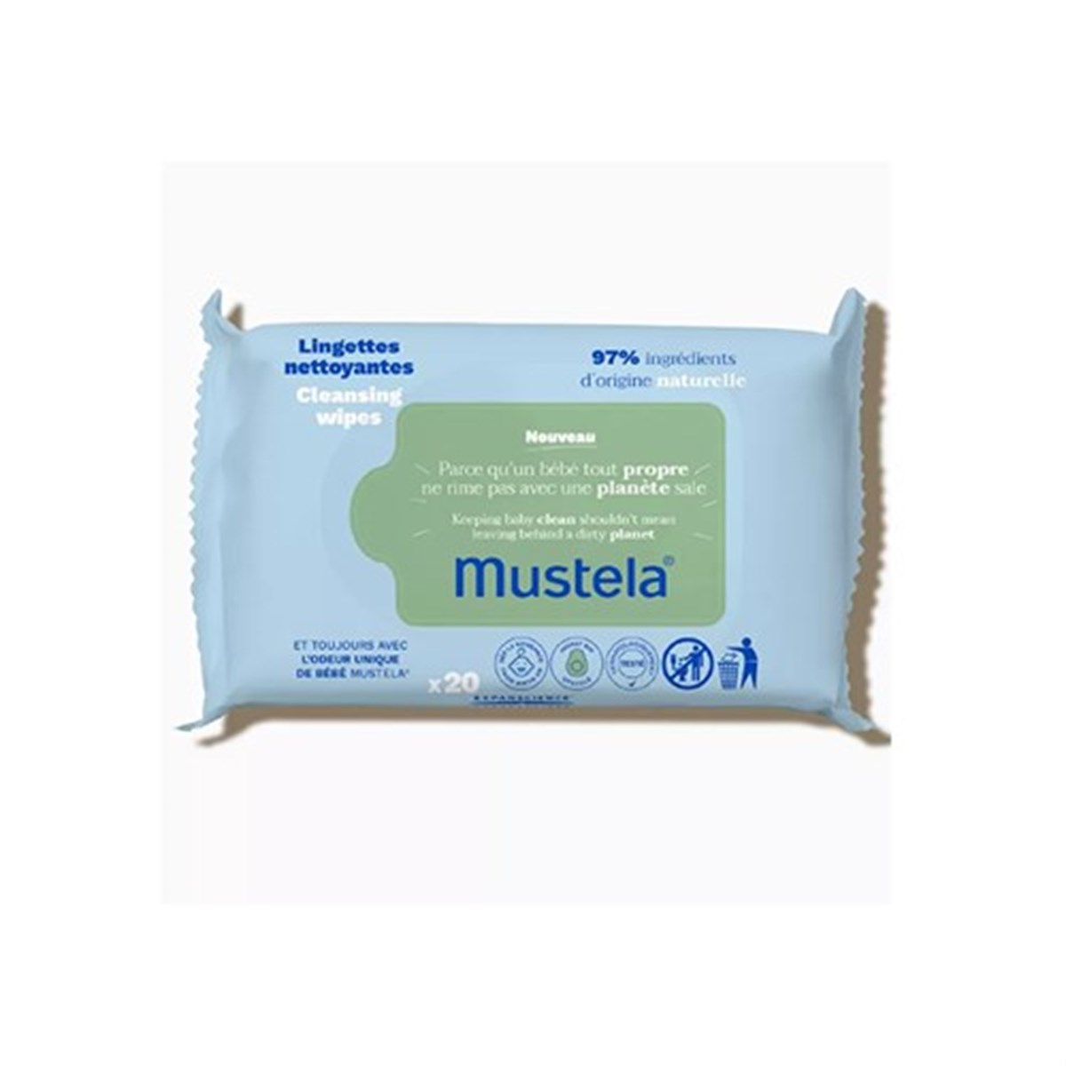 Mustela Eco Islak Mendil 20 Adet
