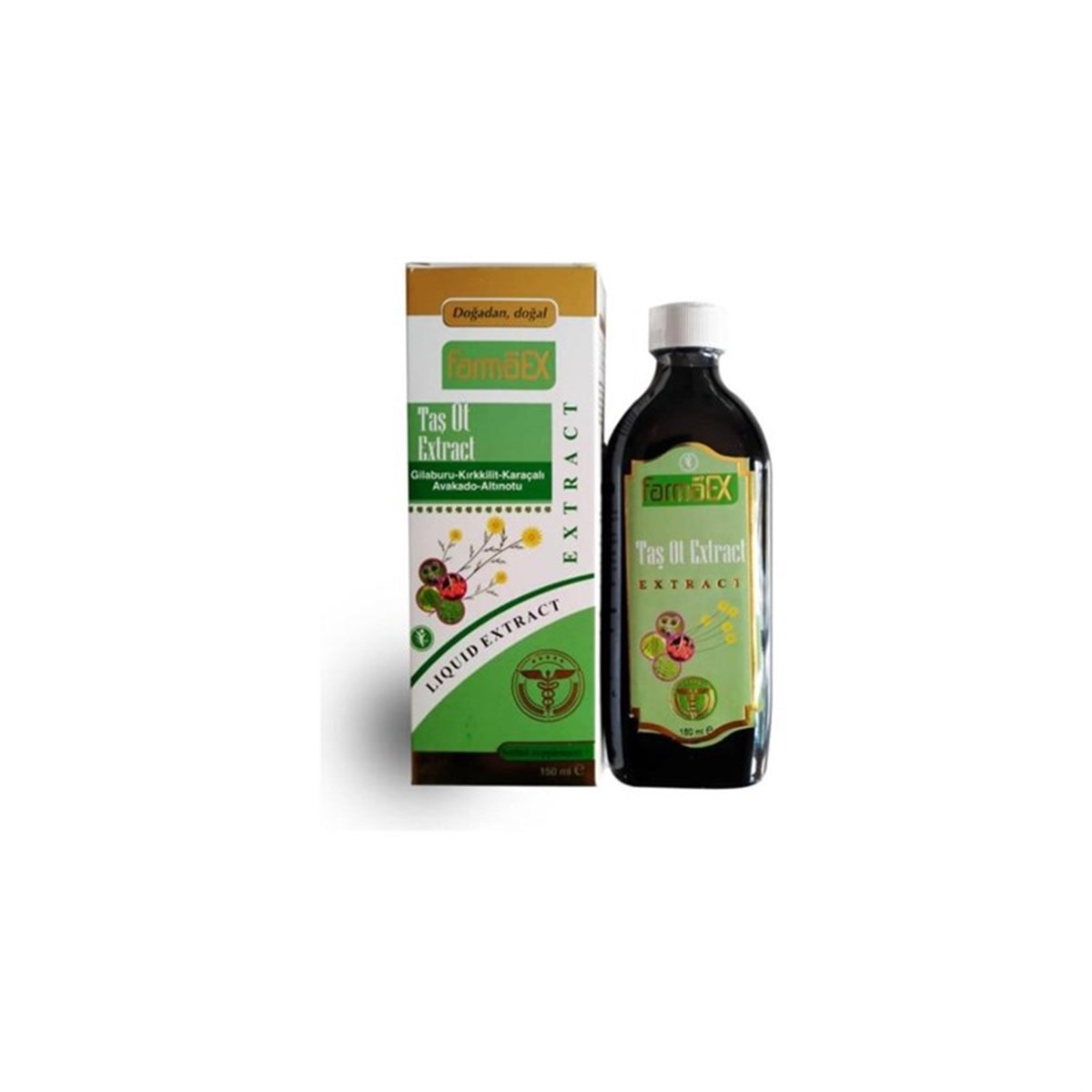 My FarmaEX Taş Ot Extract Gilaburu Kırkkilit Karaçalı Avokado Altınotu Sıvı Ekstrakt 150 ml