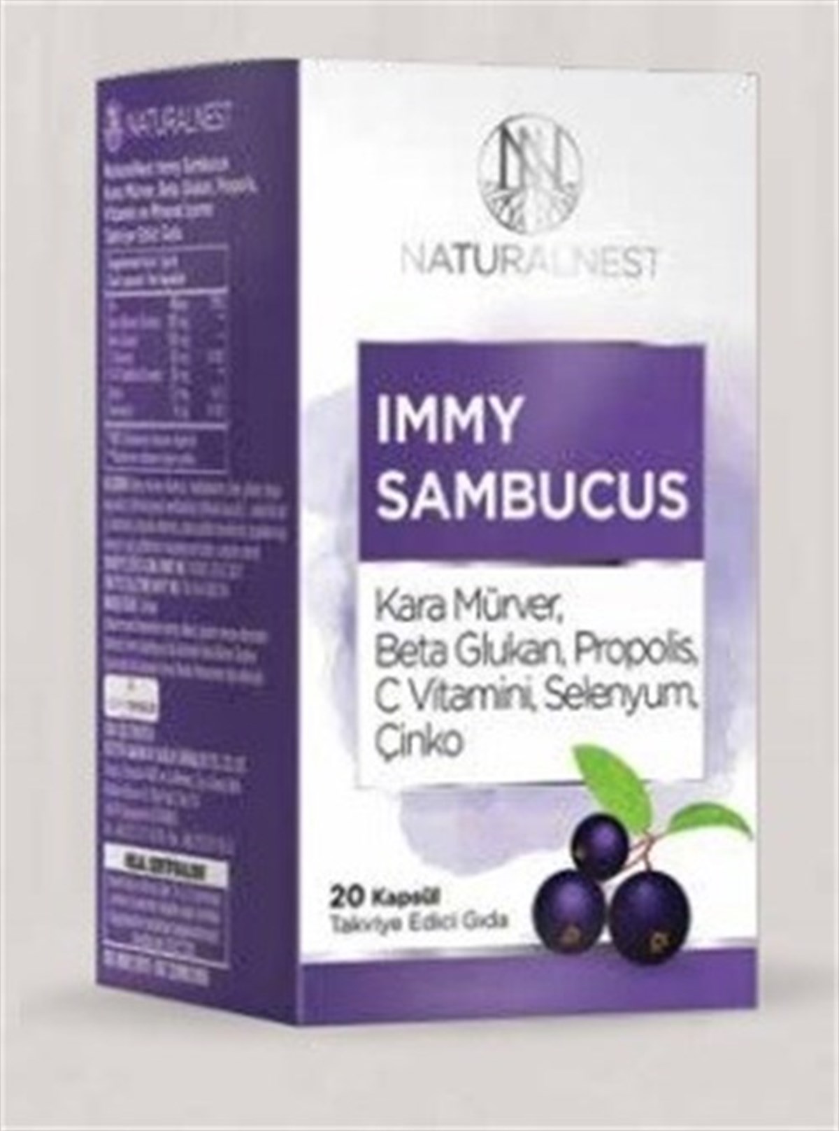 Naturalnest Immy Sambucus Kapsül 20 lı