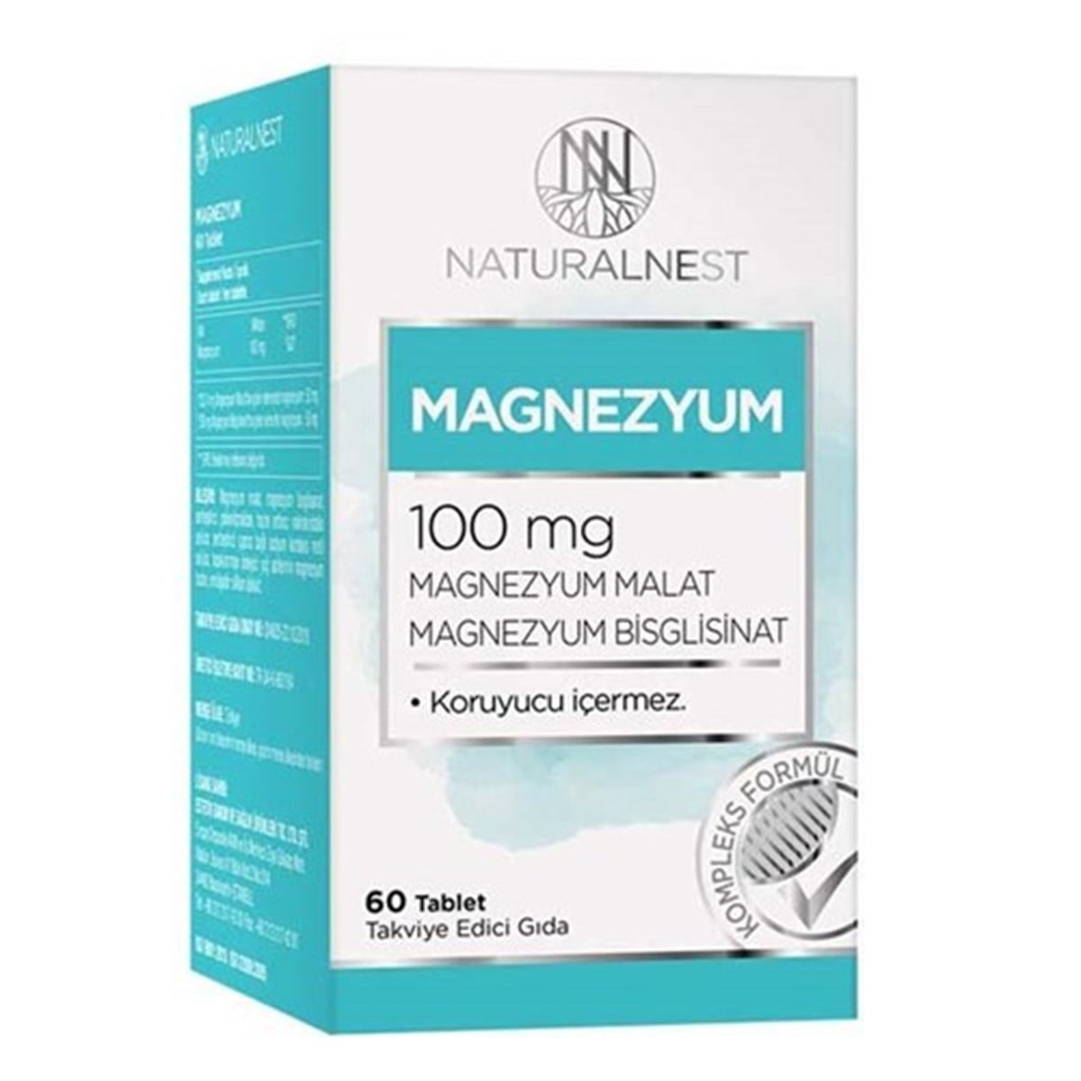 Naturalnest Magnezyum 60 Tablet