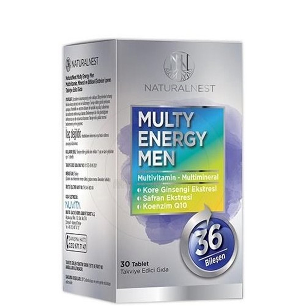 Naturalnest Multi Energy Men Takviye Edici Gıda 30 Tablet