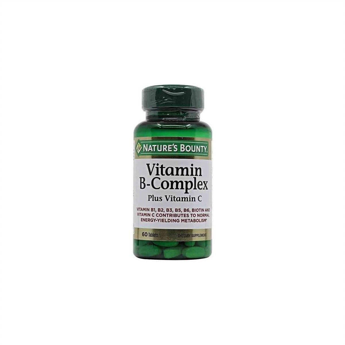 Nature's Bounty Vitamin B-Complex Plus Vitamin C 60 Tablet-Natures Bounty