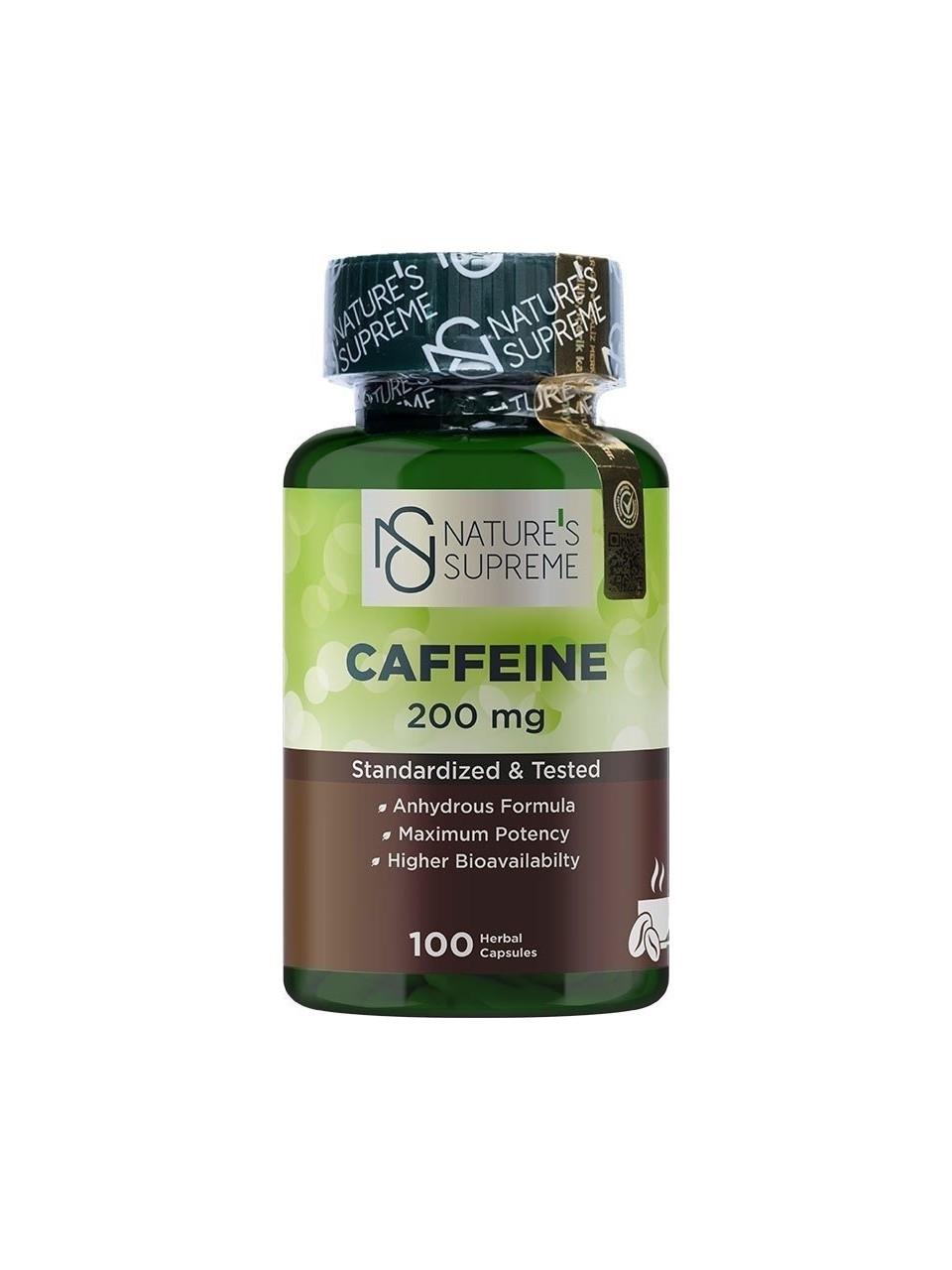 Nature's Supreme Caffeine 200 mg 100 Tablet-Nature's Supreme