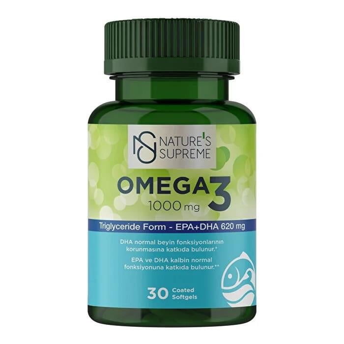 Nature's Supreme Omega 3 1000 mg 30 Tablet-Nature's Supreme