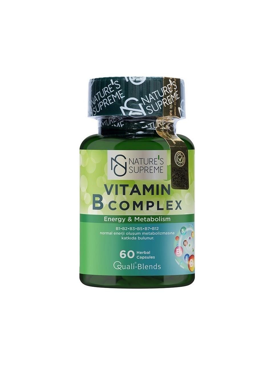 Nature's Supreme Vitamin B Complex 60 Tablet-Nature's Supreme