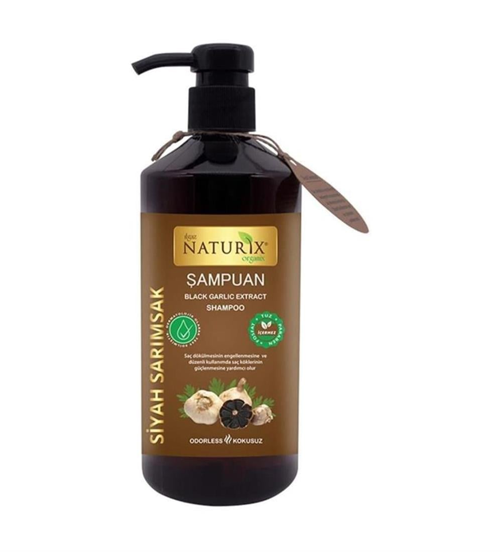 Naturix 600 ml Şampuan Siyah Sarımsak