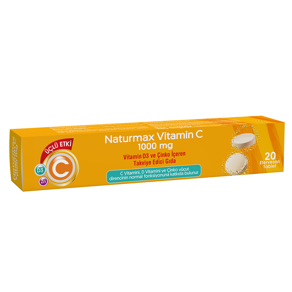 Naturmax Vitamin C + D3 + Zinc 1000 mg-NATURMAX