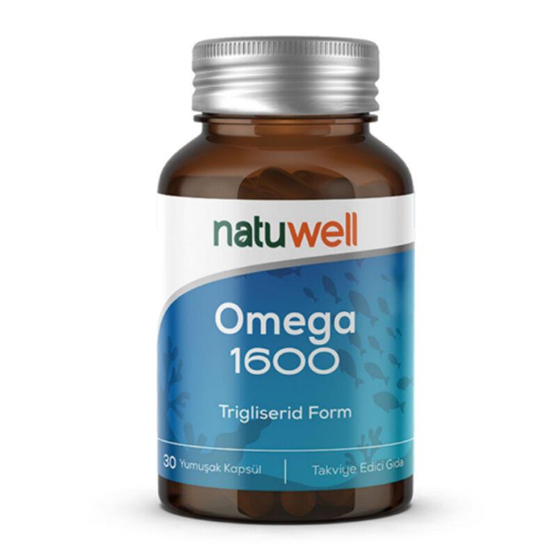 Natuwell Omega 1600 Takviye Edici Gıda 30 Yumuşak Kapsül-NATUWELL