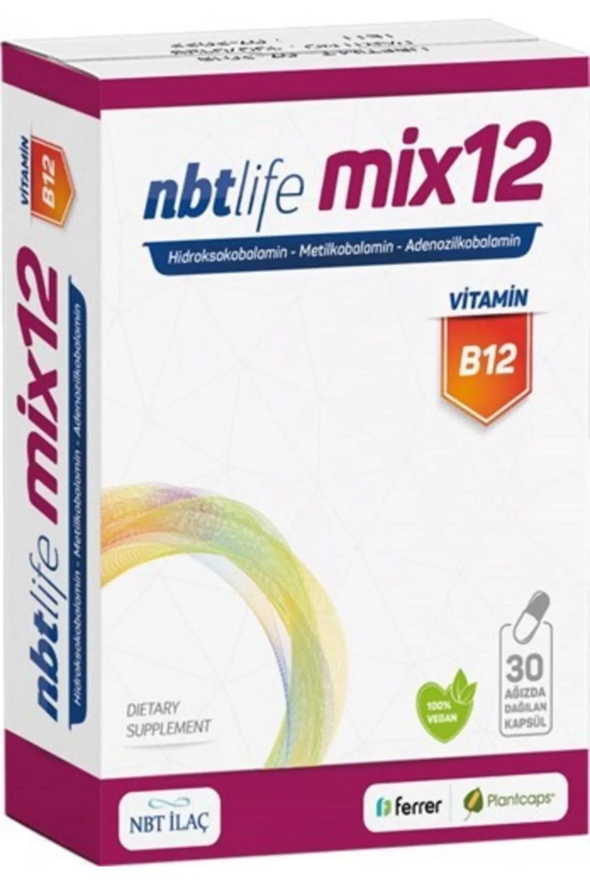 NBT Life Mix Vitamin B12 30 Kapsül-Nbt ilaç