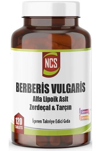 NCS Berberis Vulgaris Alfa Lipoik Asit Zerdeçal Tarçın 120 Tablet-NCS